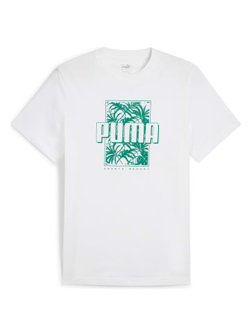 Puma Shirt "ESS+" wit