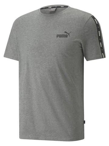 Puma Koszulka "ESS+ Tape" w kolorze szarym