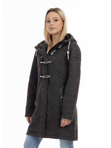 Schmuddelwedda Fleece mantel antraciet