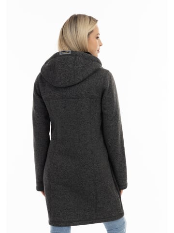 Schmuddelwedda Fleece mantel antraciet
