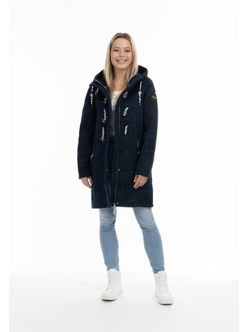Schmuddelwedda Fleece mantel donkerblauw