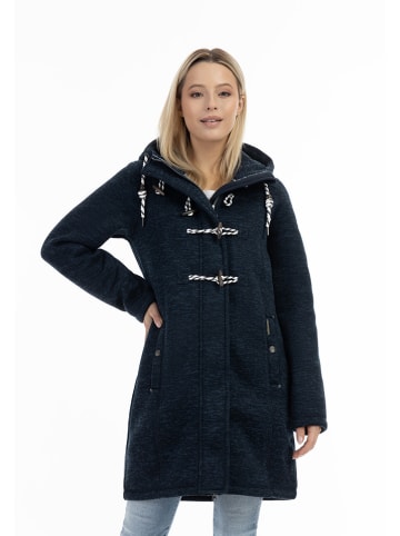 Schmuddelwedda Fleece mantel donkerblauw