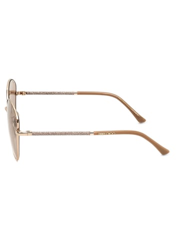 Jimmy Choo Damen-Sonnenbrille in Gold/ Beige