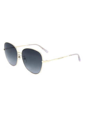 Marc Jacobs Damen-Sonnenbrille in Gold/ Dunkelblau