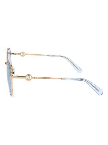 Marc Jacobs Damen-Sonnenbrille in Gold/ Hellblau