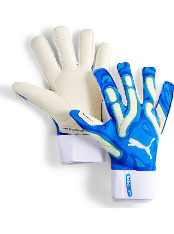 Puma Keepershandschoenen "Ultra Ultimate Hybrid" wit/blauw