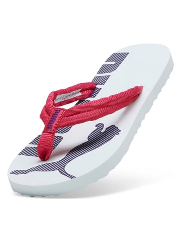 Puma Teenslippers "Epic Flip v2" wit/roze