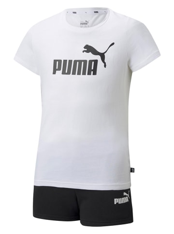 Puma 2-delige outfit "Logo" wit/zwart