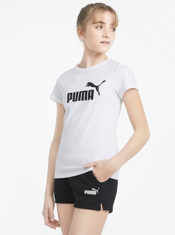 Puma 2tlg. Outfit "Logo" in Weiß/ Schwarz