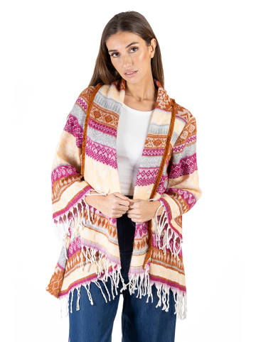 Isla Bonita by SIGRIS Cardigan in Creme/ Hellbraun
