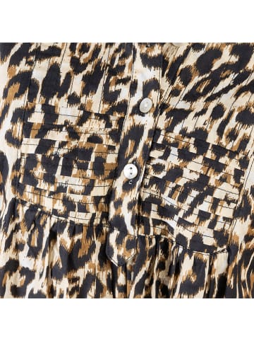 Isla Bonita by SIGRIS Bluse in Beige/ Schwarz