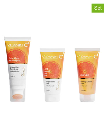 Argani Care 3tlg. Gesichtspflege-Set: "Vitamine C", je 150 ml