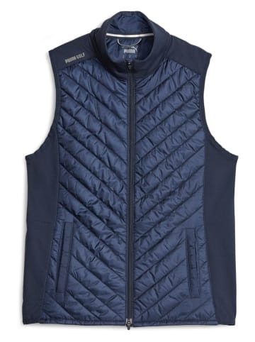 Puma Doorgestikte bodywarmer "Frost" donkerblauw