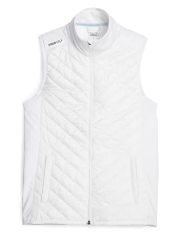 Puma Doorgestikte bodywarmer "Frost" wit