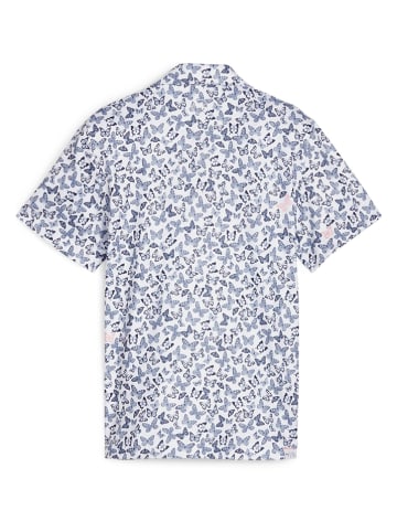Puma Poloshirt in Weiß/ Dunkelblau
