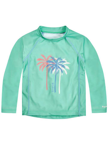 Playshoes Koszulka kąpielowa "Palms" w kolorze turkusowym