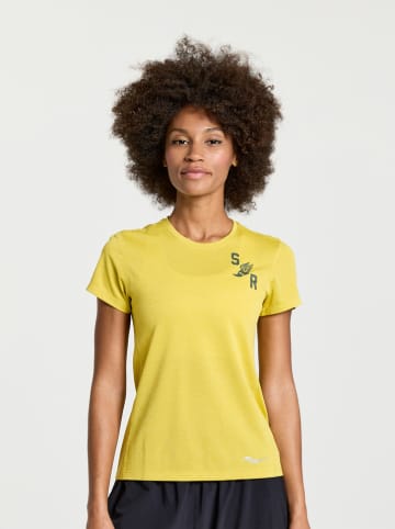 Saucony Trainingsshirt "Stopwatch" geel