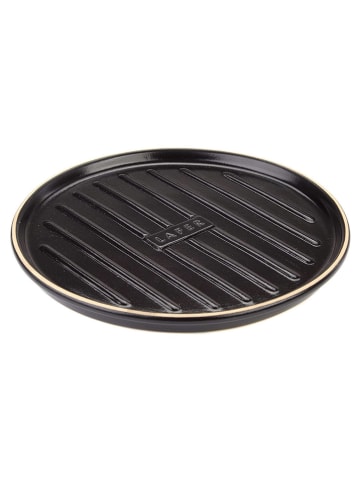 Römertopf Grillplatte in Schwarz - Ø 32,5 cm