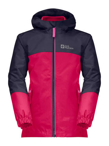 Jack Wolfskin 3in1-Funktionsjacke "Iceland" in Pink