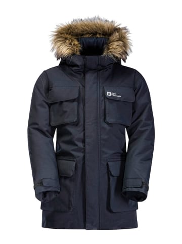 Jack Wolfskin Parka "Glacier Peak" w kolorze granatowym