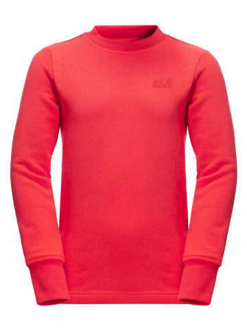 Jack Wolfskin Bluza "Essential Crewneck K" w kolorze różowym