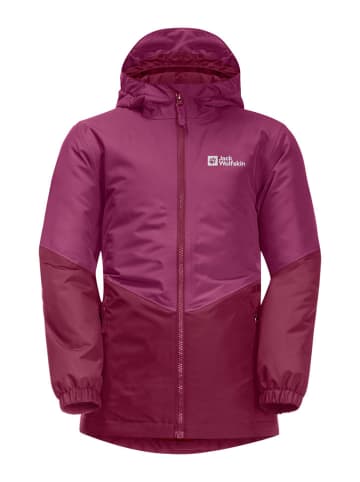 Jack Wolfskin Kurtka funkcyjna "Trios" w kolorze różowo-czerwonym