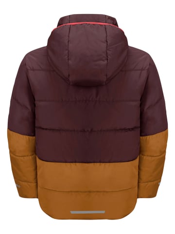 Jack Wolfskin Steppjacke "Two Hills" in Rot/ Hellbraun