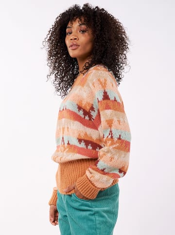Rip Curl Pullover "Zuma Aztec" in Orange/ Hellblau