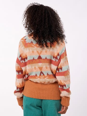 Rip Curl Pullover "Zuma Aztec" in Orange/ Hellblau