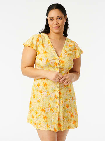 Rip Curl Sukienka "Summer Rain" w kolorze żółtym
