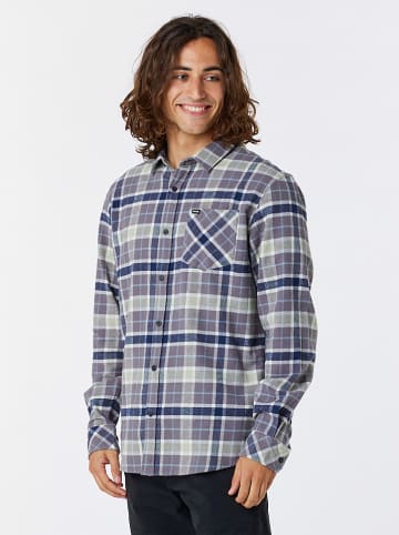 Rip Curl Hemd "Checked In" in Lila/ Dunkelblau/ Anthrazit