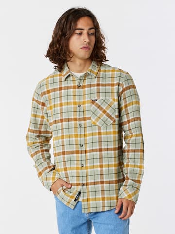 Rip Curl Blouse "Checked In" groen/wit/geel