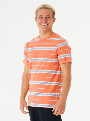 Rip Curl Koszulka "Surf Revival" w kolorze pomarańczowym ze wzorem