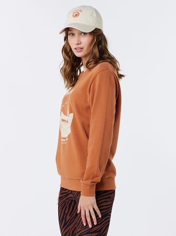 Rip Curl Sweatshirt "Re-Entry" in Hellbraun