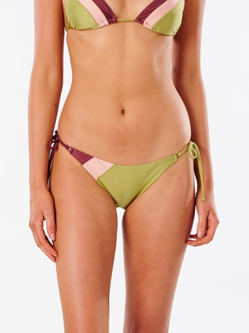 Rip Curl Figi bikini "Tallows" w kolorze jasnoróżowo-zielono-fioletowym