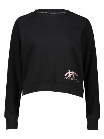 asics Sweatshirt in Schwarz