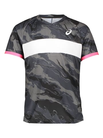 asics Trainingsshirt zwart/grijs