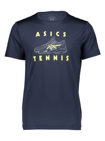 asics Tennisshirt in Dunkelblau