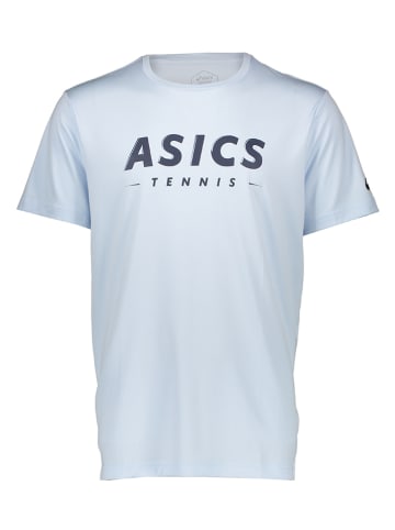 asics Tennisshirt  in Hellblau