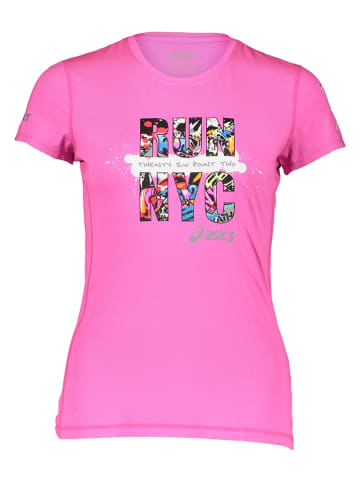 asics Hardloopshirt "Marathon Run" roze
