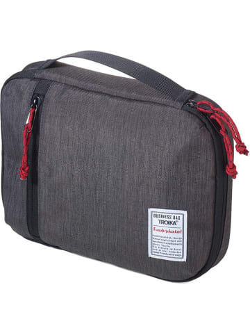 Troika Kabeltasche für Elektronikzubehör in Anthrazit - (B)27,5 x (H)20,5 x (T)3 cm