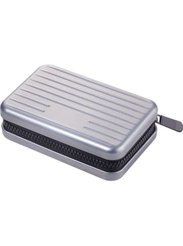 Troika Kreditkartenetui "Kartenkoffer" in Silber - (B)10,5 x (H)7 x (T)3 cm