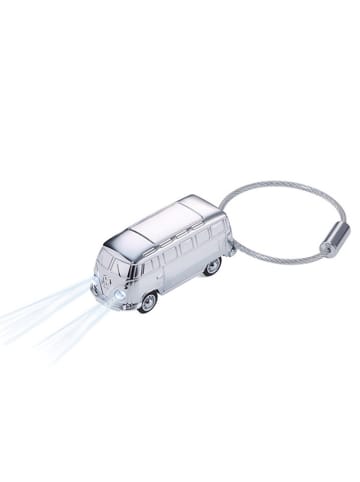 Troika LED-Schlüsselanhänger "VW Bulli" in Silber
