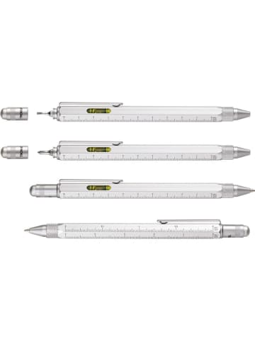 Troika Multitasking-ballpen zilverkleurig