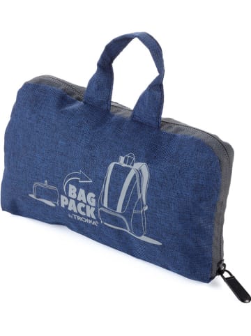 Troika Rucksack in Blau - (B)11,4 x (H)19 x (T)5 cm