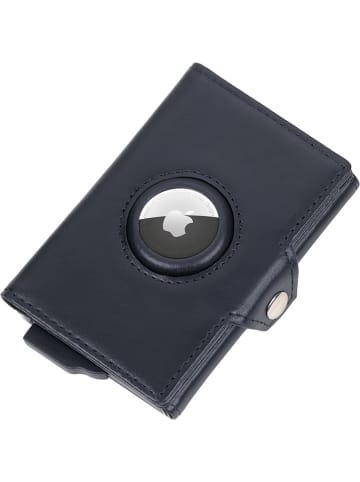 Troika Skórzane etui w kolorze czarnym na karty - 10,5 x 7,5 x 2,4 cm