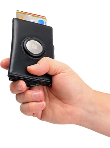 Troika Leder-Kreditkartenetui in Schwarz - (B)10,5 x (H)7,5 x (T)2,4 cm