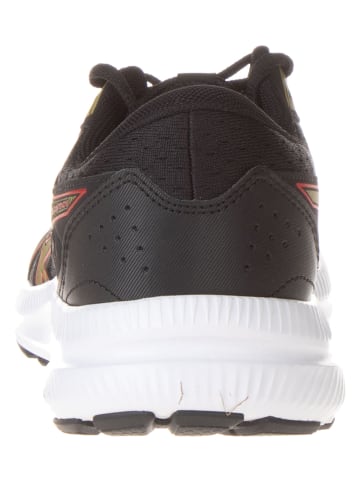 asics Buty "Contend 8" w kolorze czarno-zielonym do biegania