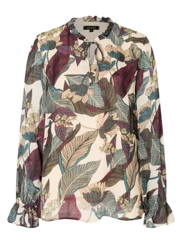 More & More Bluse in Beige/ Grün