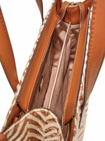 Guess Handtas beige/lichtbruin - (B)31 x (H)22 x (D)12 cm